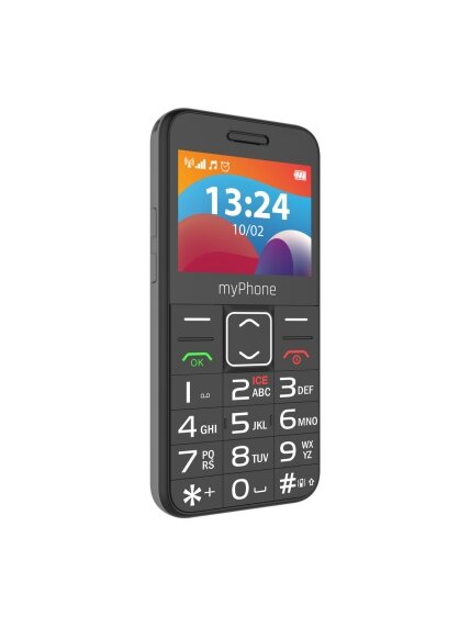 myPhone HALO | 3 LTE | Black | 2.4 " | IPS | 48 MB | 128 MB | Dual SIM | Nano SIM | 3G | Bluetooth | 2.1 | USB version Type-C | Built-in camera | Main camera resolution 0.3 MP | 1400 mAh 2