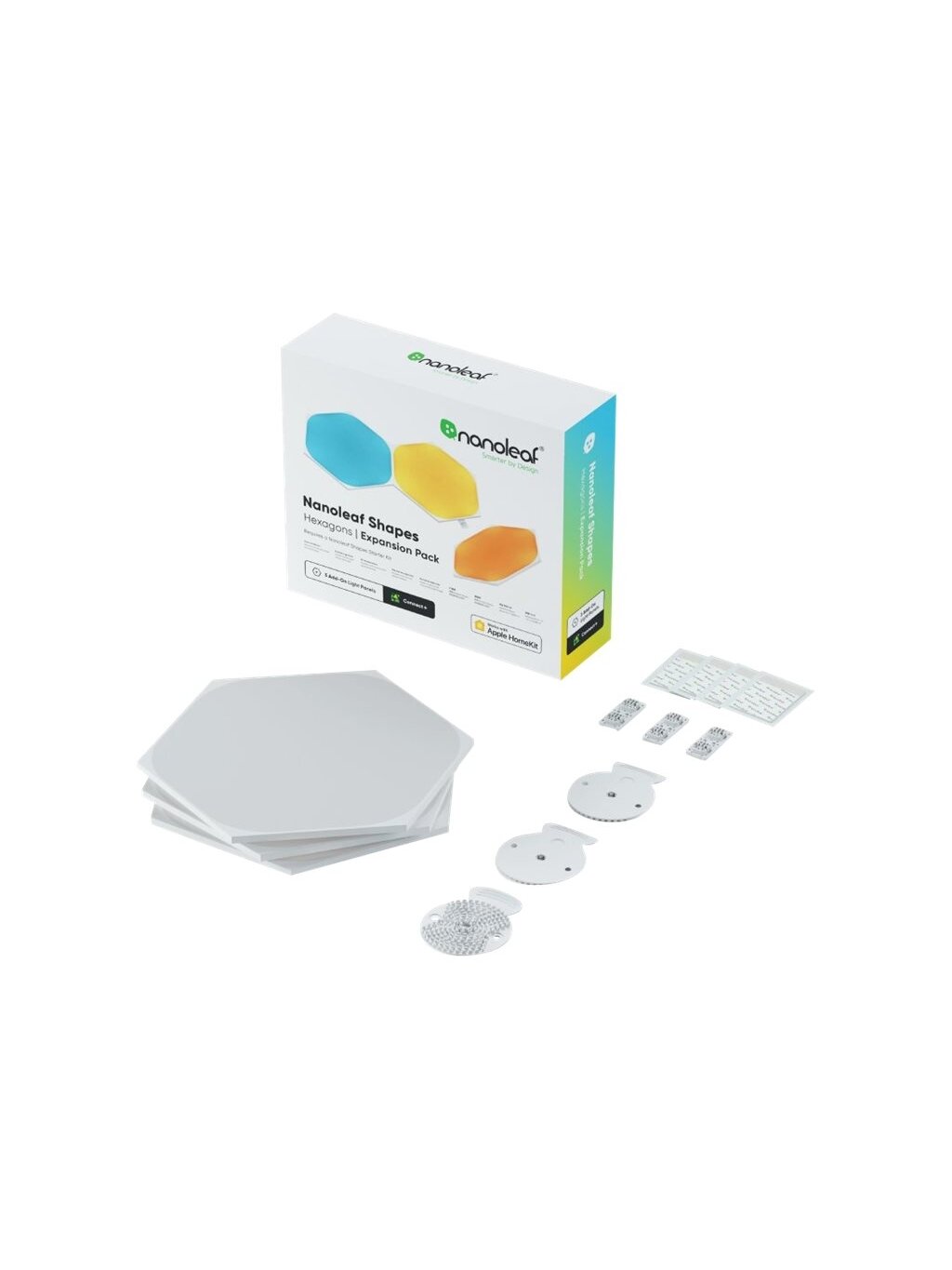 Nanoleaf | Shapes Hexagon - Expansion pack (3 panels) | 16M+ colours