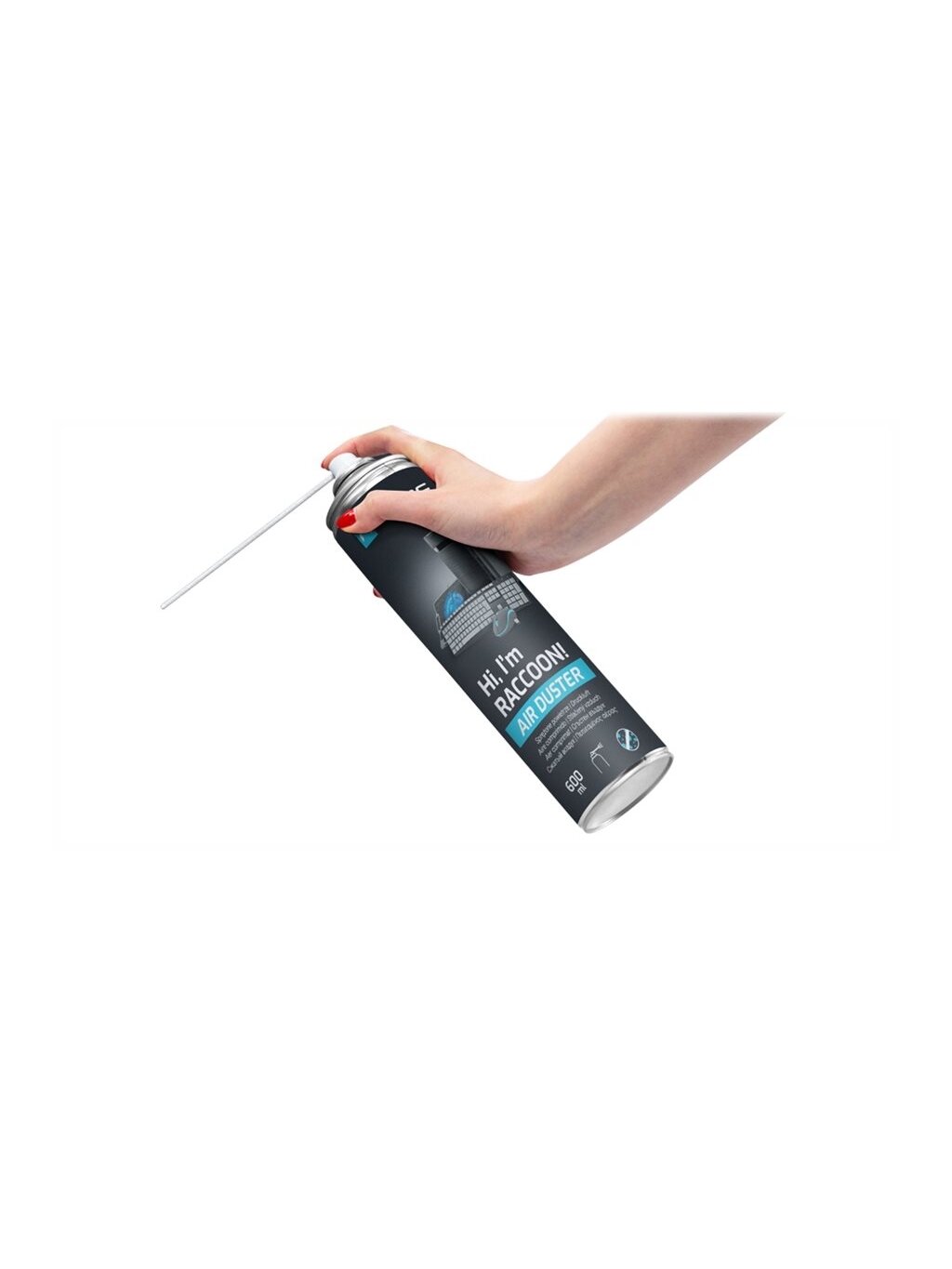 Natec Compressed Air Duster, Raccoon Air, 600 ml | Natec | NSC-1763 | Air Duster | 600 ml 3