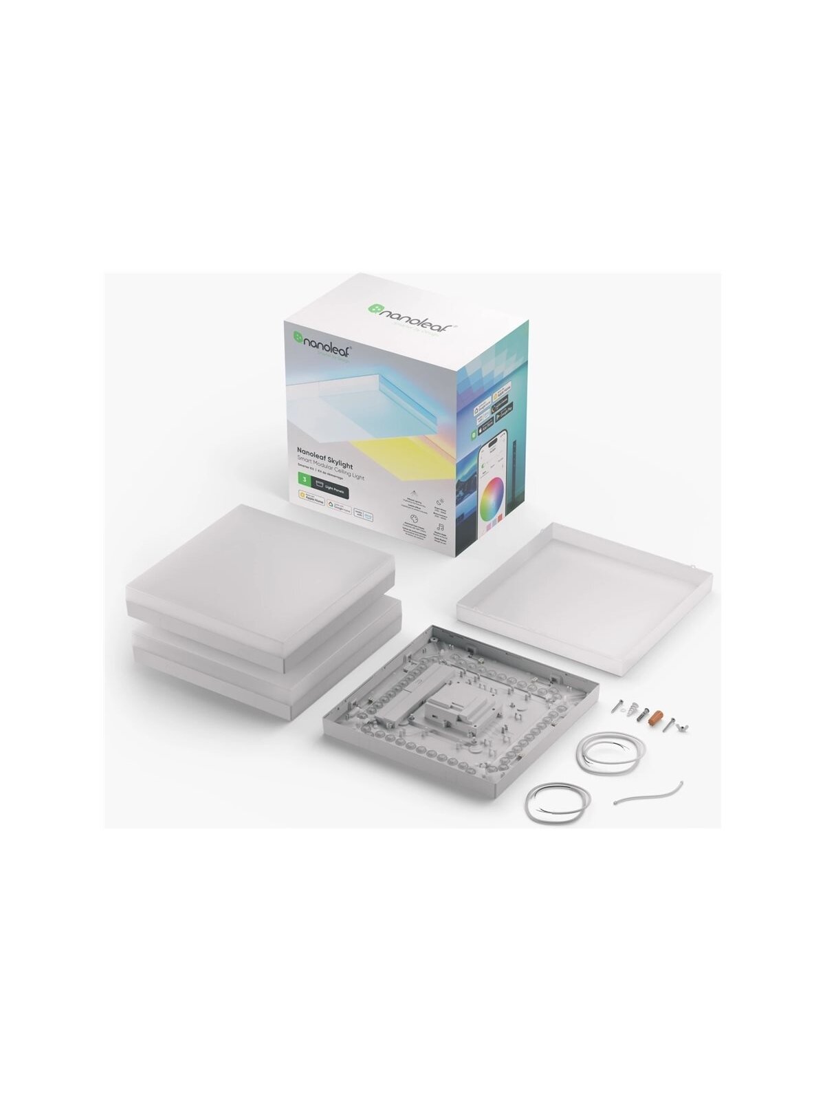Nanoleaf Sky Light Starter Kit (3 panels) | 6M+ Colours with Dynamic Scenes 2 Nanoleaf Sky Light Starter Kit (3 panels) | 6M+ Colours with Dynamic Scenes 2