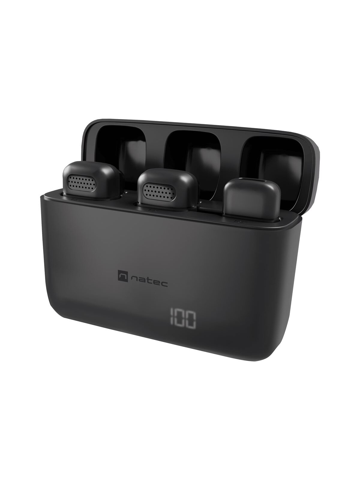 Natec | Hopper Lavier Mobile Microphone USB-C, 2 pcs | Black | Noise reduction