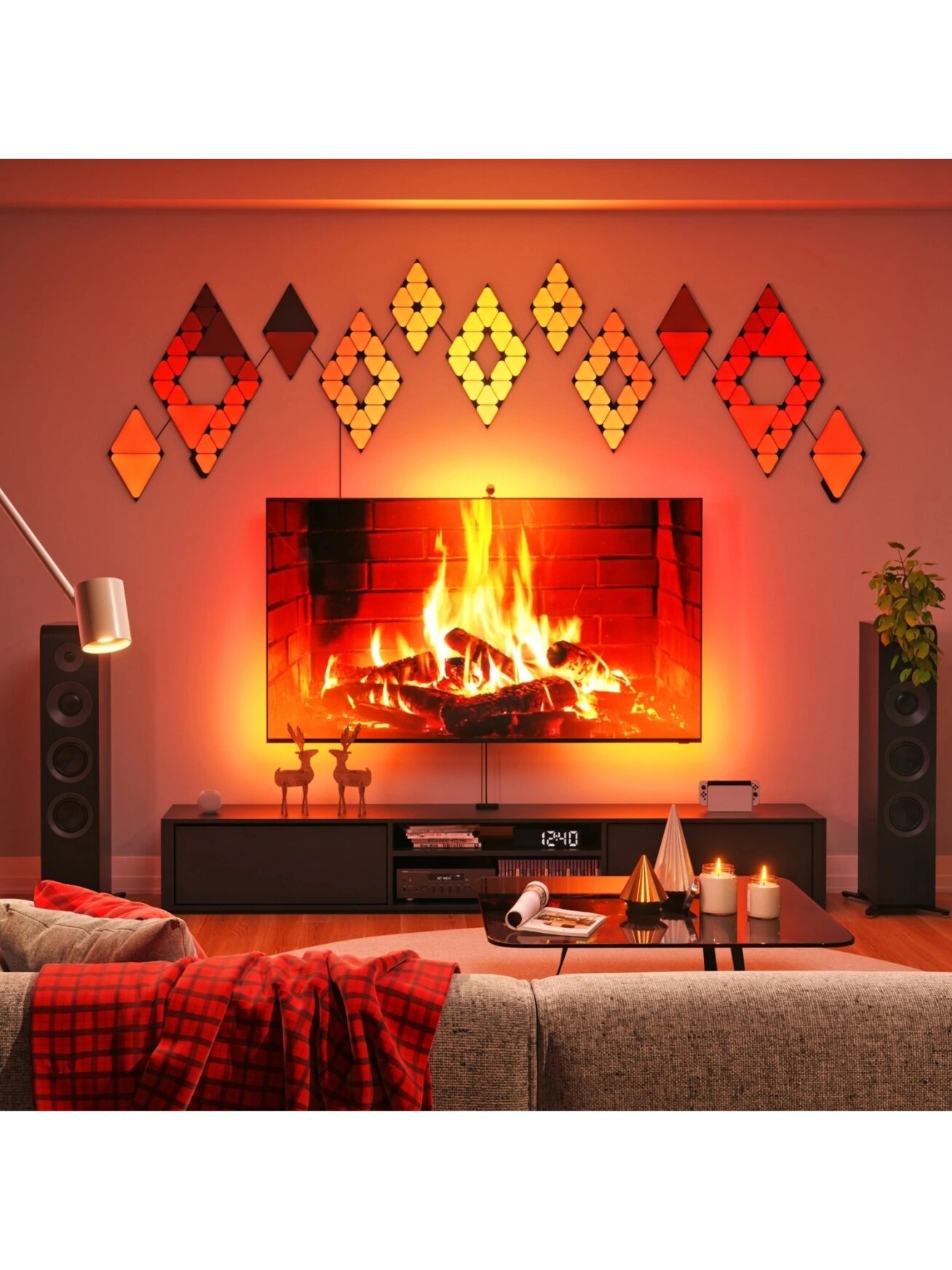 Nanoleaf 4D V2 TV Screen Mirror + Light Strips Kit (for TV & Monitor up to 65'') | 24 W | Multicolor RGB 4