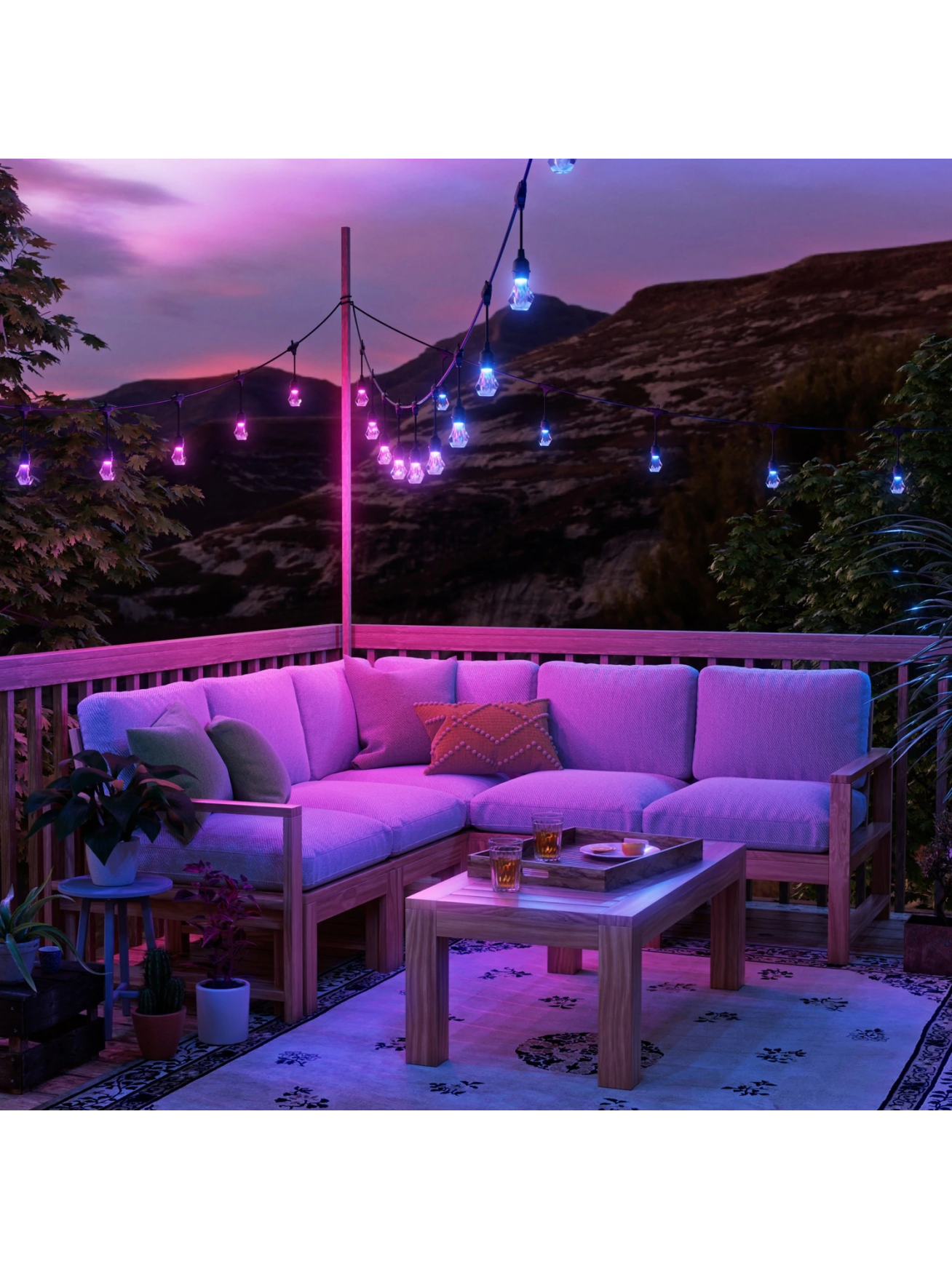 Nanoleaf Essentials Matter Smart Multicolour Outdoor String Lights Starter Kit 30m | 16M+ 3 Nanoleaf Essentials Matter Smart Multicolour Outdoor String Lights Starter Kit 30m | 16M+ 3