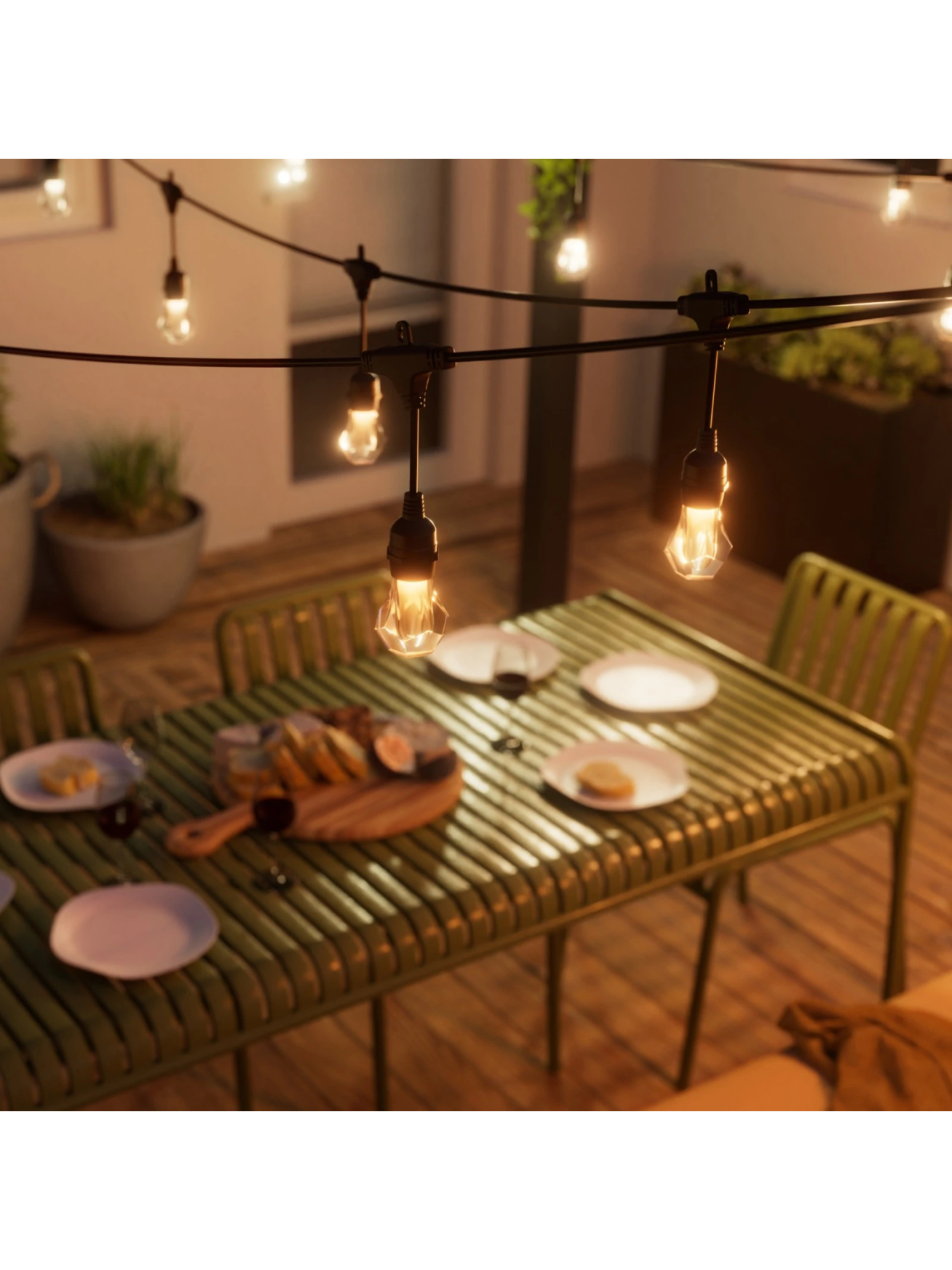 Nanoleaf Essentials Matter Smart Multicolour Outdoor String Lights Starter Kit 30m | 16M+ 4 Nanoleaf Essentials Matter Smart Multicolour Outdoor String Lights Starter Kit 30m | 16M+ 4