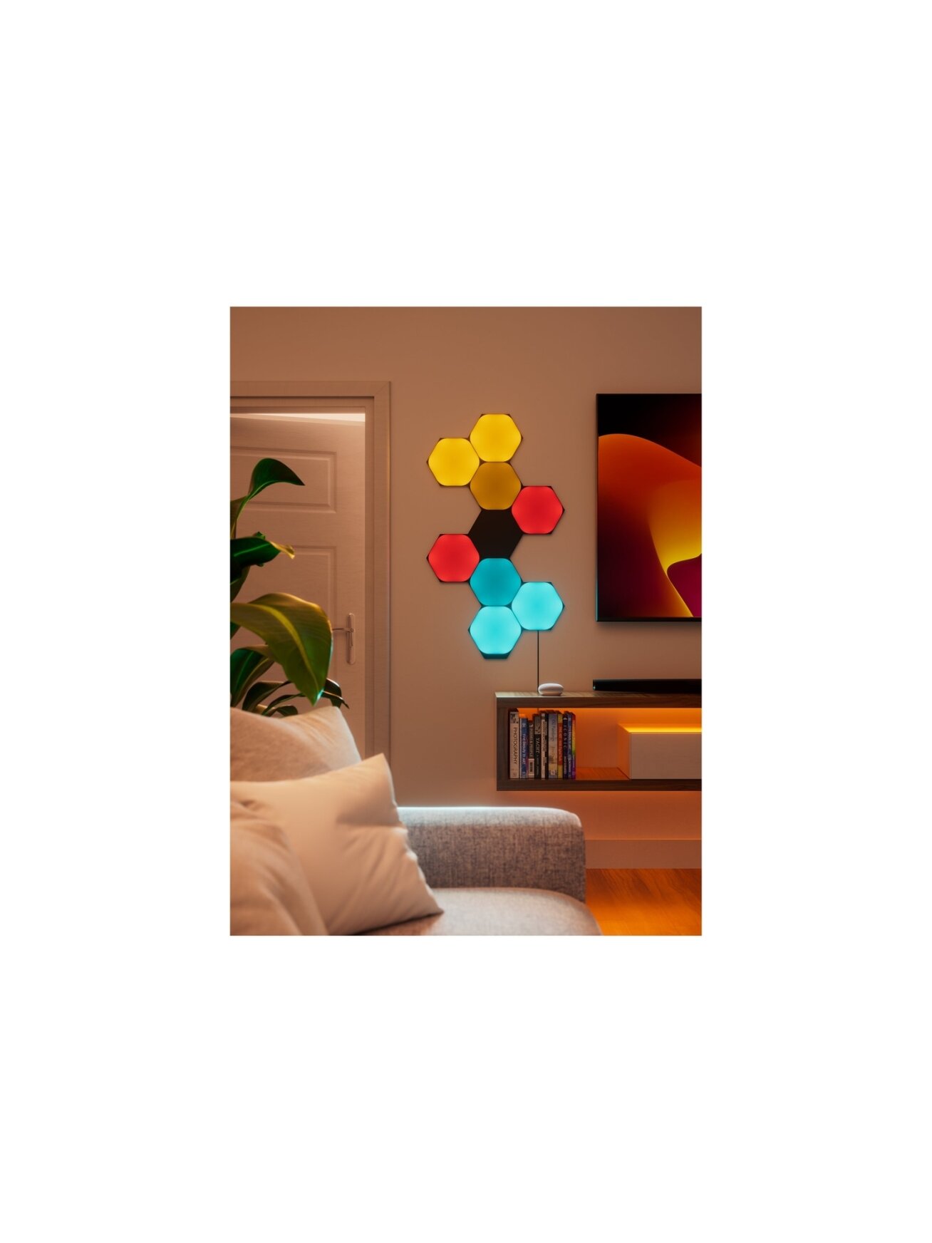 Nanoleaf | Shapes Black Hexagons Starter Kit (9 panels) | 42 W | WiFi 3