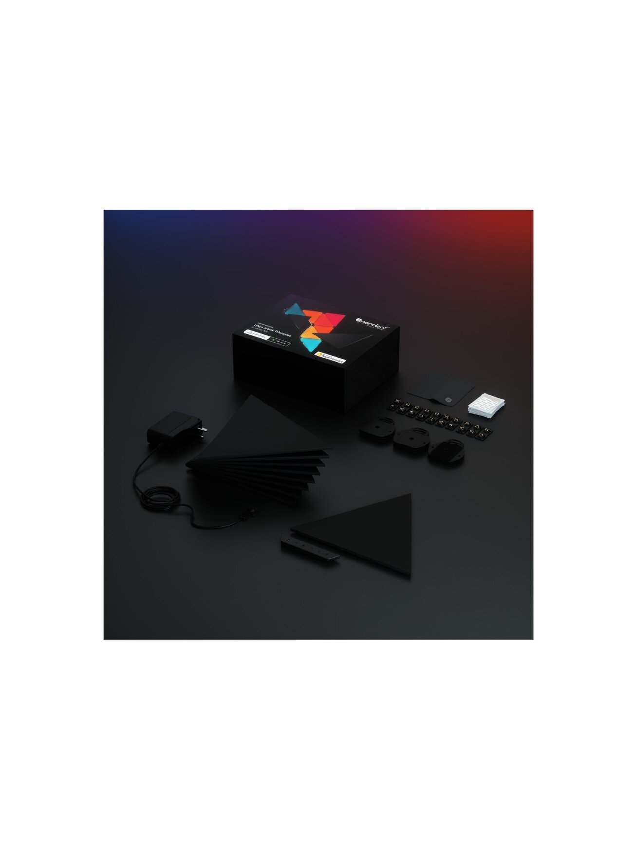 Nanoleaf | Shapes Black Triangles Starter Kit (9 panels) | 42 W | WiFi 1 Nanoleaf | Shapes Black Triangles Starter Kit (9 panels) | 42 W | WiFi 1