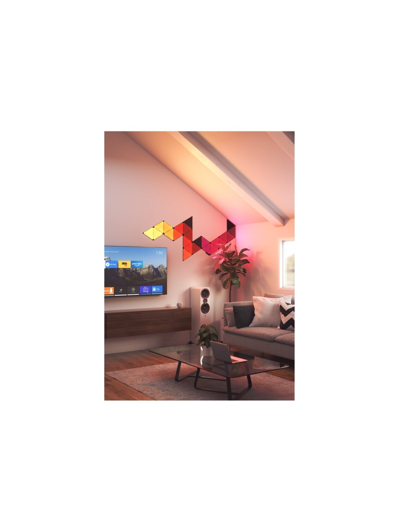 Nanoleaf | Shapes Black Triangles Starter Kit (9 panels) | 42 W | WiFi 6