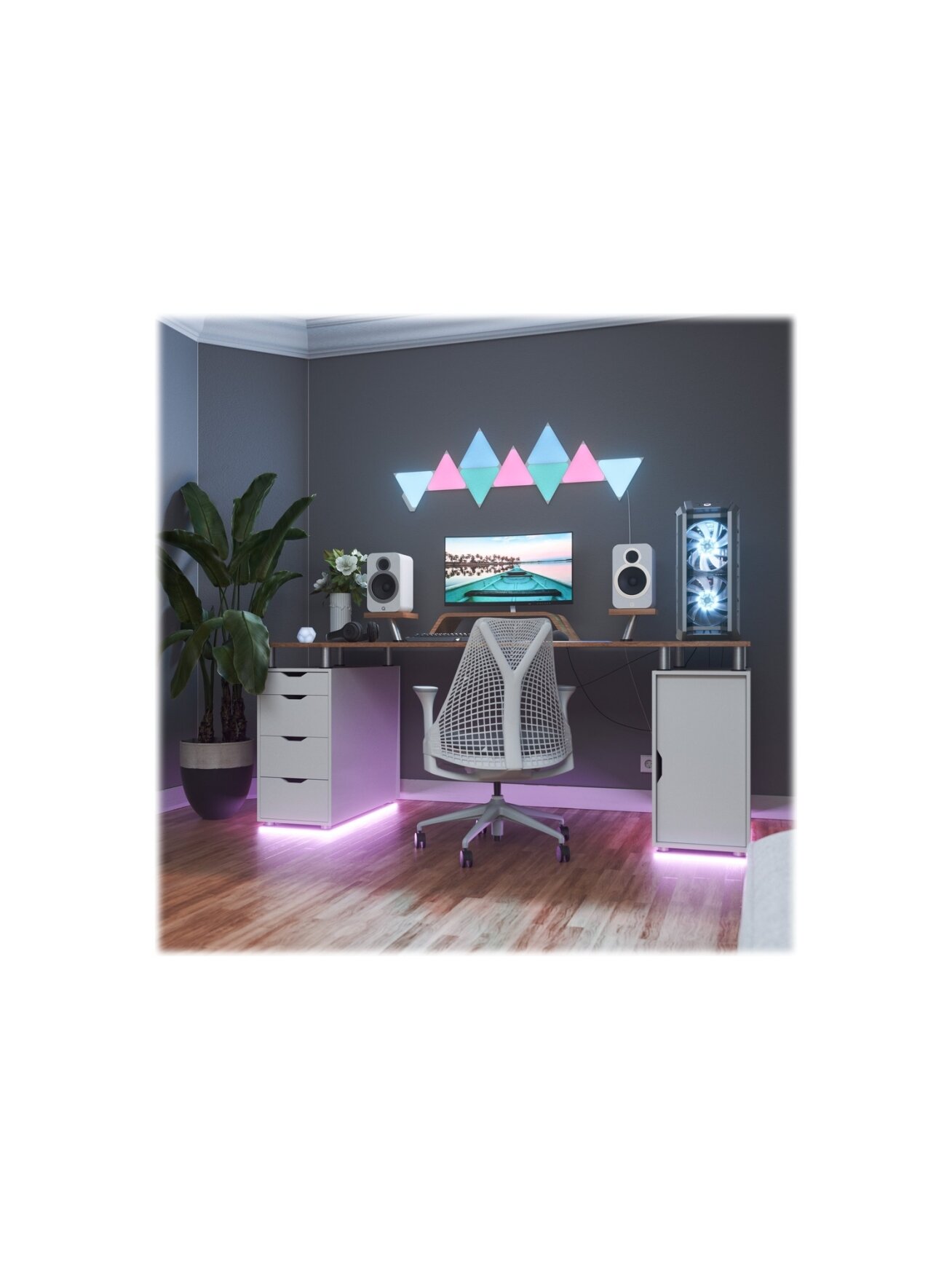 Nanoleaf | Shapes Triangles Starter Kit (9 panels) | 1 W | 16M+ colours 4 Nanoleaf | Shapes Triangles Starter Kit (9 panels) | 1 W | 16M+ colours 4