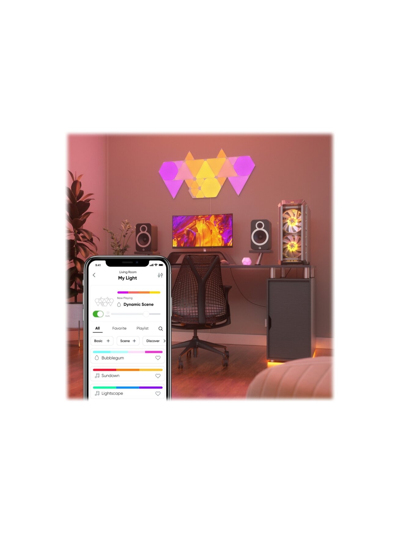 Nanoleaf | Shapes Triangles Starter Kit (9 panels) | 1 W | 16M+ colours 6 Nanoleaf | Shapes Triangles Starter Kit (9 panels) | 1 W | 16M+ colours 6