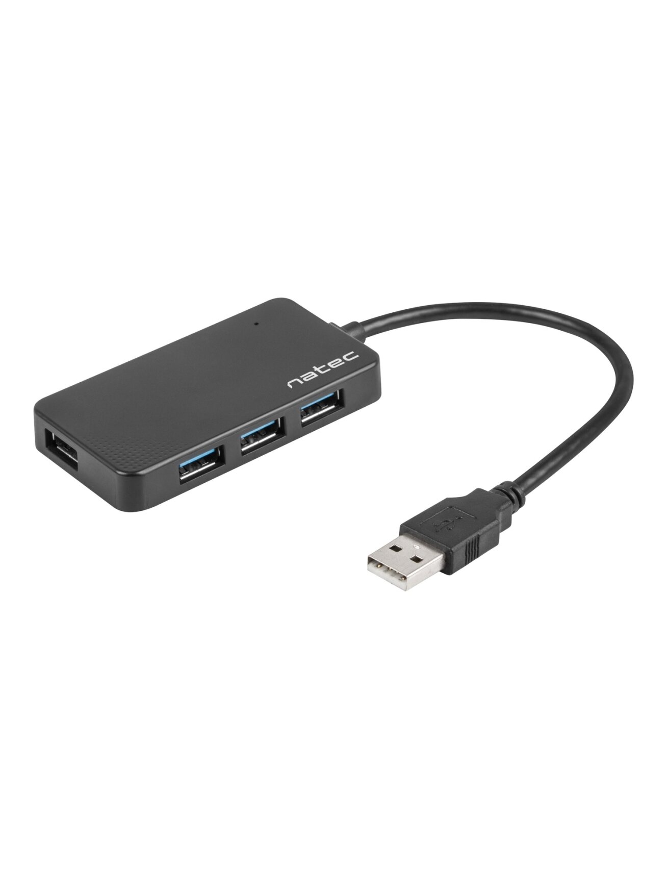 Natec | 4 Port Hub With USB 3.0 | Moth NHU-1342 | Black | 0.15 m 1 Natec | 4 Port Hub With USB 3.0 | Moth NHU-1342 | Black | 0.15 m 1