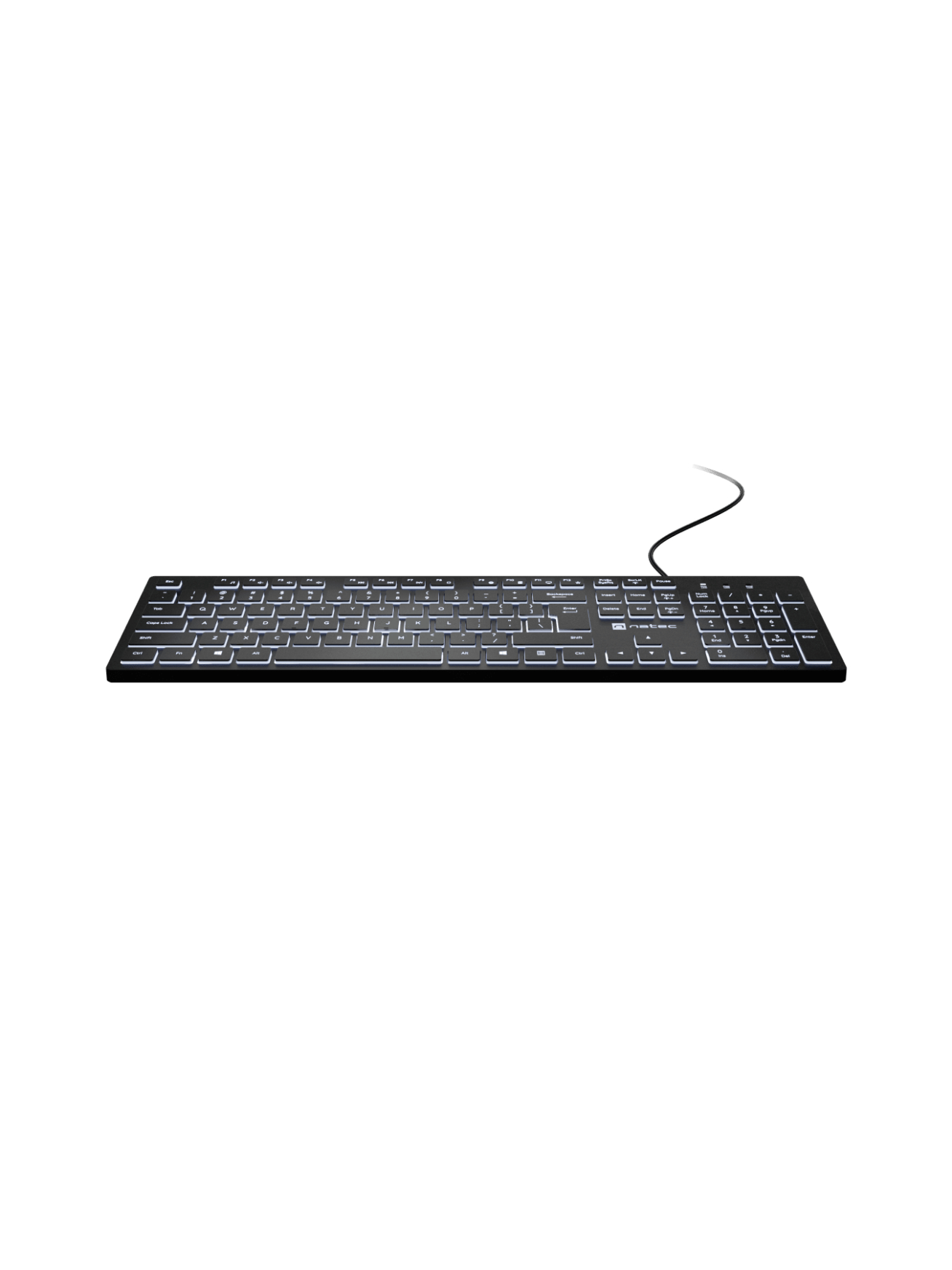 Natec | Herring Glow | Keyboard | Wired | US | Black 2
