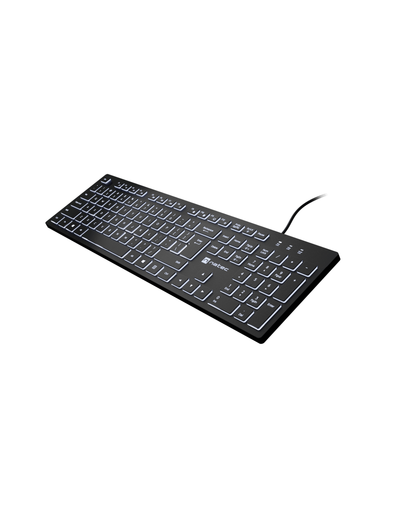 Natec | Herring Glow | Keyboard | Wired | US | Black 3