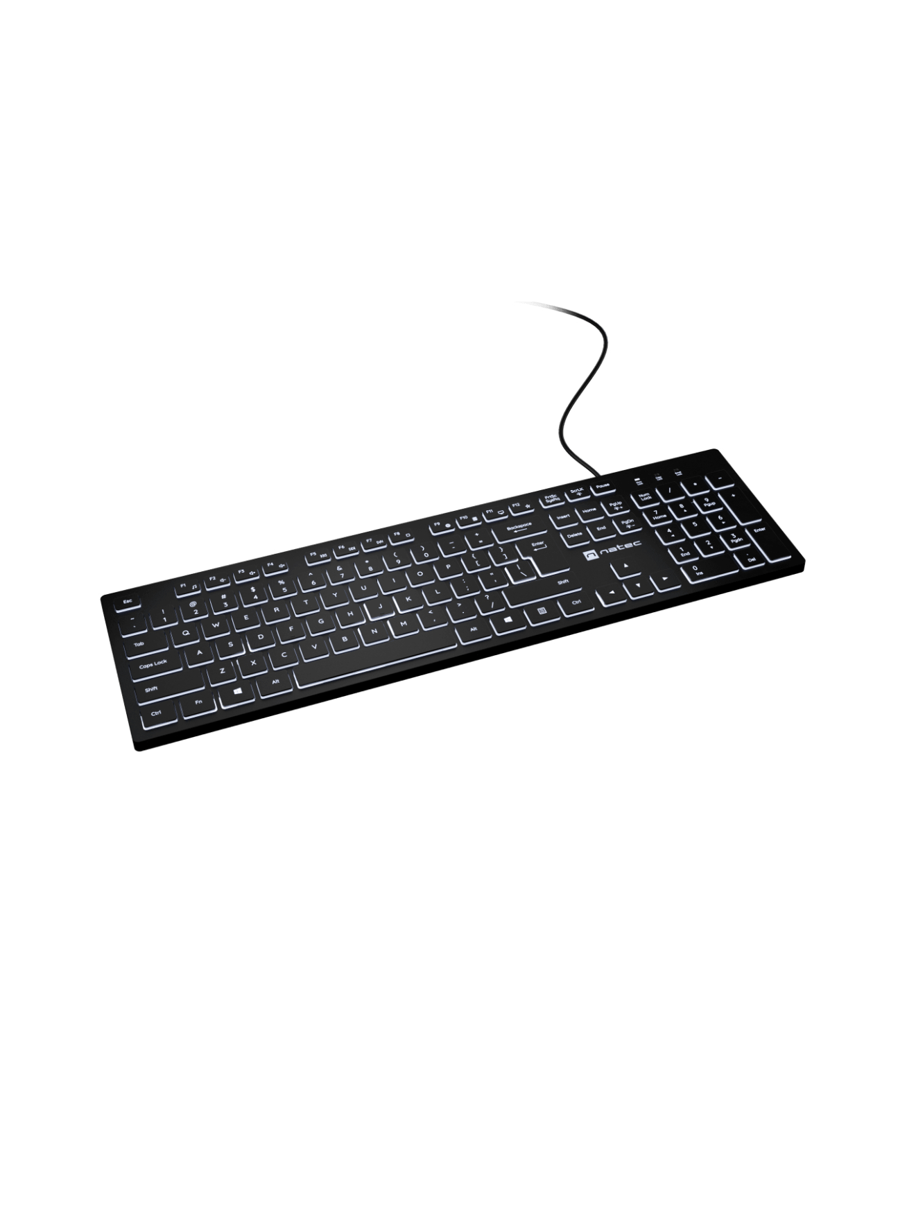 Natec | Herring Glow | Keyboard | Wired | US | Black 4
