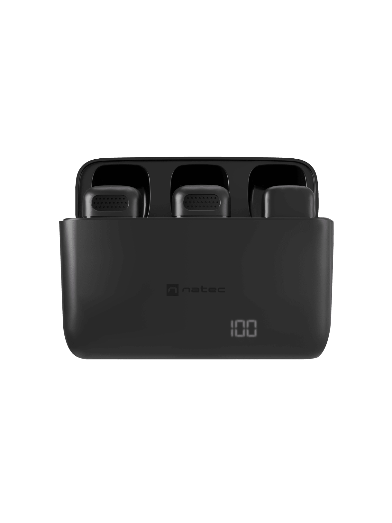 Natec | Hopper Lavier Mobile Microphone USB-C, 2 pcs | Black | Noise reduction 1