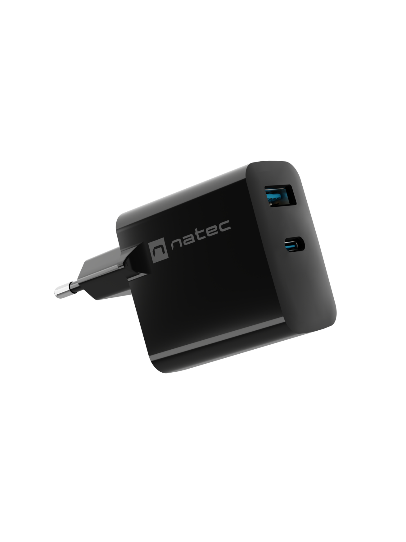 Natec Ribera USB Charger, 1x USB-A, 1x USB-C, 45 W | NUC-2143 5