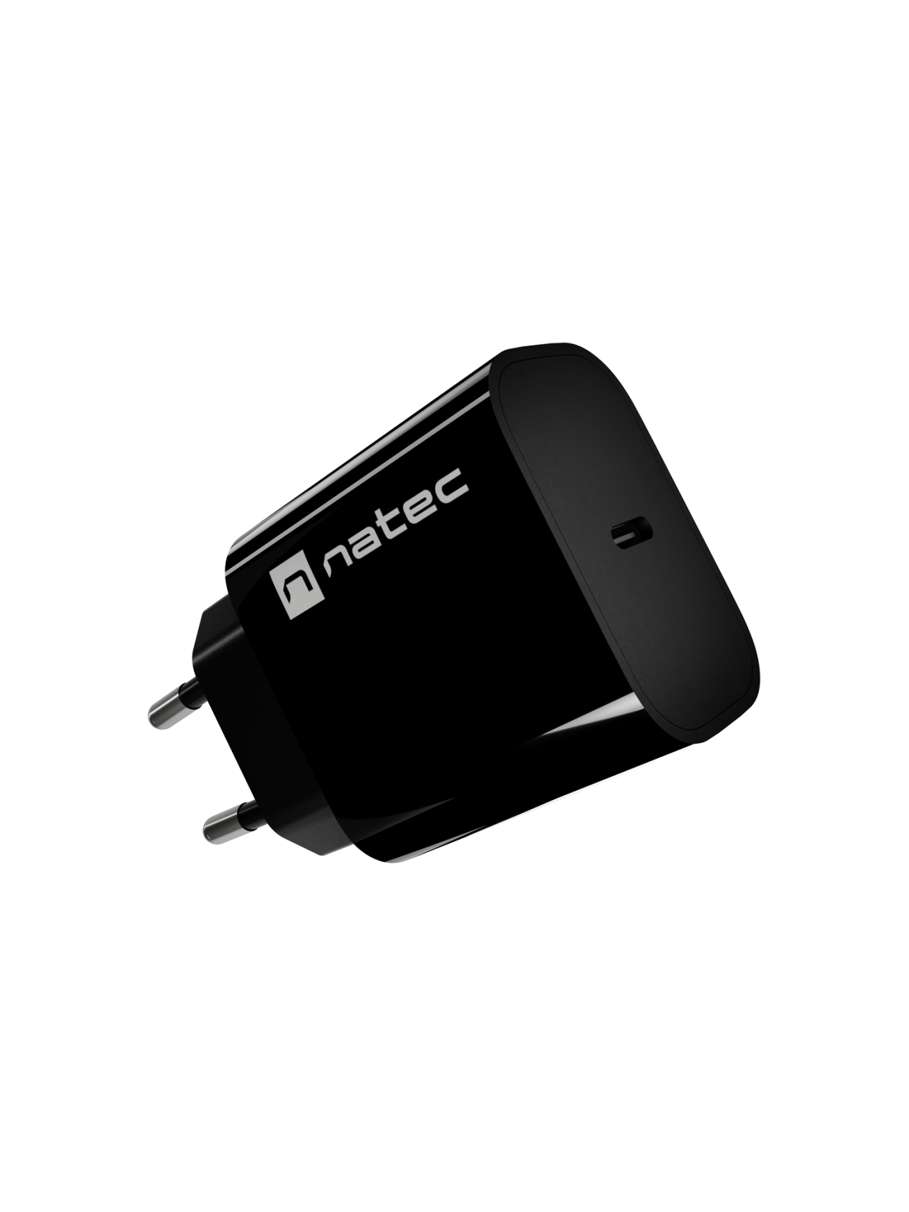 Natec Ribera USB Charger 1X USB-C 20W, Black 2