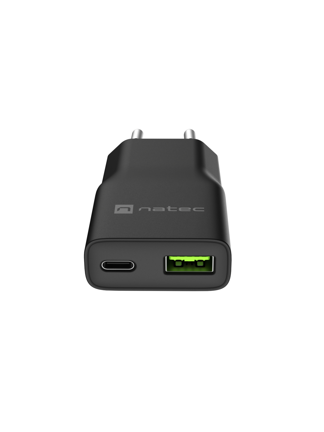 Natec Ribera USB Charger Gan Slim USB 1X USB-A + 1X USB-C 20W | NUC-2377 3 Natec Ribera USB Charger Gan Slim USB 1X USB-A + 1X USB-C 20W | NUC-2377 3