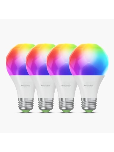 Nanoleaf Essentials Smart A60 Bulb Matter WiFi 900Lm 2700-6500K, 4pcs pack | E27 | 9 W | RGBCW