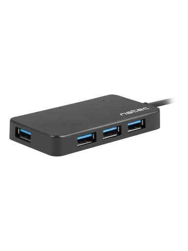 Natec | 4 Port Hub With USB 3.0 | Moth NHU-1342 | Black | 0.15 m Natec | 4 Port Hub With USB 3.0 | Moth NHU-1342 | Black | 0.15 m