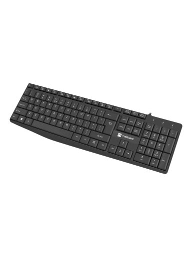 Natec | Keyboard | Nautilus NKL-1950 | Keyboard | Wired | US | Black