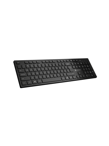 Natec Keyboard, Slim, US, Wiress, Black