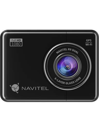 Navitel | R9 DUAL | Wi-Fi | Two-channel Full HD Dashcam | Audio recorder