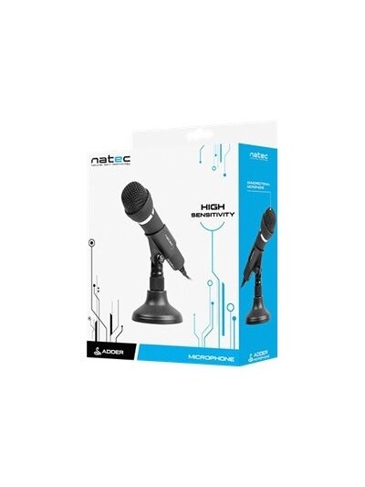 Natec | Microphone | NMI-0776 Adder | Black | Wired 6