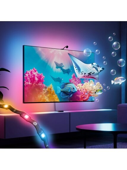 Nanoleaf 4D V2 TV Screen Mirror + Light Strips Kit (for TV & Monitor up to 65'') | 24 W | Multicolor RGB 1 Nanoleaf 4D V2 TV Screen Mirror + Light Strips Kit (for TV & Monitor up to 65'') | 24 W | Multicolor RGB 1