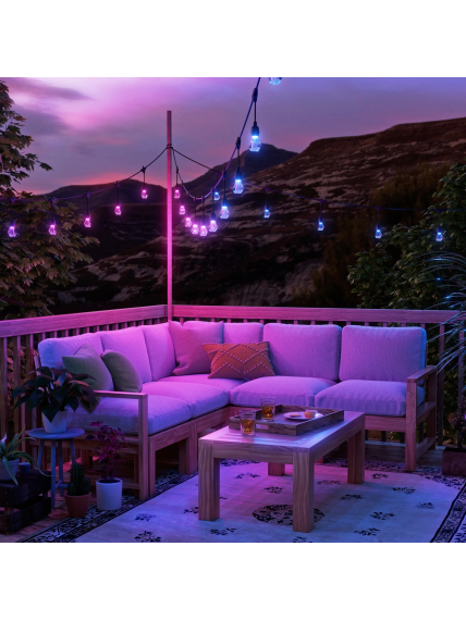 Nanoleaf Essentials Matter Smart Multicolour Outdoor String Lights Starter Kit 15m | 16M+ 3 Nanoleaf Essentials Matter Smart Multicolour Outdoor String Lights Starter Kit 15m | 16M+ 3