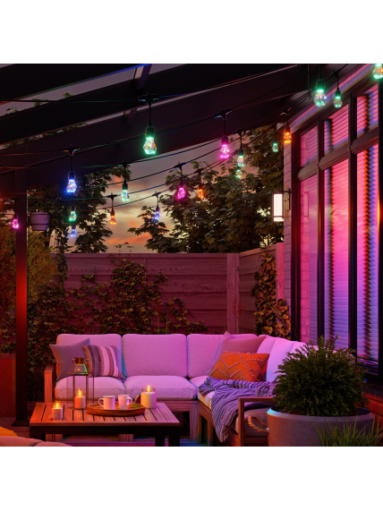Nanoleaf Essentials Matter Smart Multicolour Outdoor String Lights Starter Kit 30m | 16M+ 6