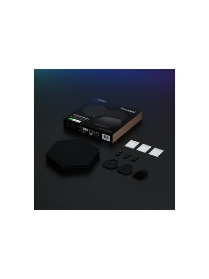 Nanoleaf | Shapes Black Hexagon Expansion pack (3 panels) | 42 W | WiFi 2 Nanoleaf | Shapes Black Hexagon Expansion pack (3 panels) | 42 W | WiFi 2