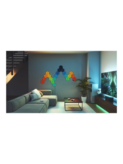 Nanoleaf | Shapes Black Hexagon Expansion pack (3 panels) | 42 W | WiFi 4 Nanoleaf | Shapes Black Hexagon Expansion pack (3 panels) | 42 W | WiFi 4