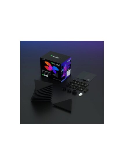 Nanoleaf Shapes Black Mini Triangles Expansion Pack (10 panels) 1