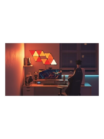 Nanoleaf | Shapes Black Triangles Expansion Pack (3 panels) | 42 W | WiFi 3