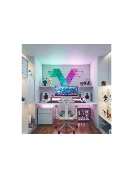 Nanoleaf | Shapes Black Triangles Expansion Pack (3 panels) | 42 W | WiFi 4 Nanoleaf | Shapes Black Triangles Expansion Pack (3 panels) | 42 W | WiFi 4