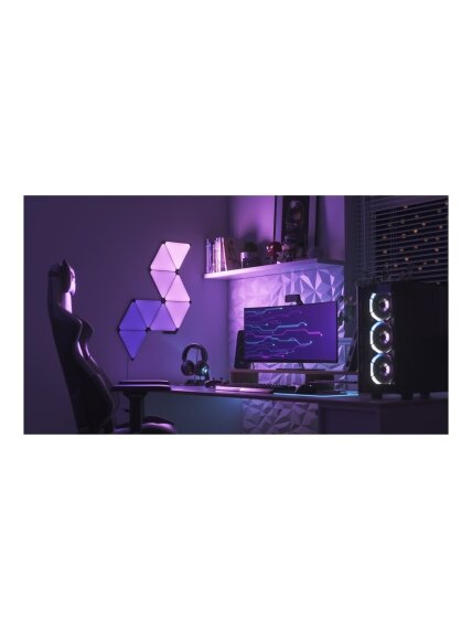 Nanoleaf | Shapes Black Triangles Starter Kit (9 panels) | 42 W | WiFi 4 Nanoleaf | Shapes Black Triangles Starter Kit (9 panels) | 42 W | WiFi 4