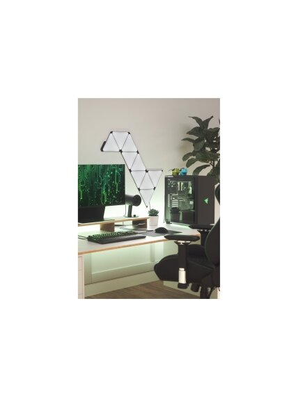 Nanoleaf | Shapes Black Triangles Starter Kit (9 panels) | 42 W | WiFi 8 Nanoleaf | Shapes Black Triangles Starter Kit (9 panels) | 42 W | WiFi 8