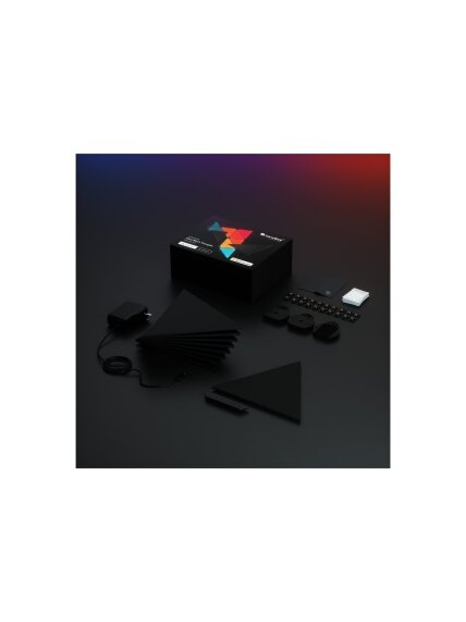 Nanoleaf | Shapes Black Triangles Starter Kit (9 panels) | 42 W | WiFi 1 Nanoleaf | Shapes Black Triangles Starter Kit (9 panels) | 42 W | WiFi 1