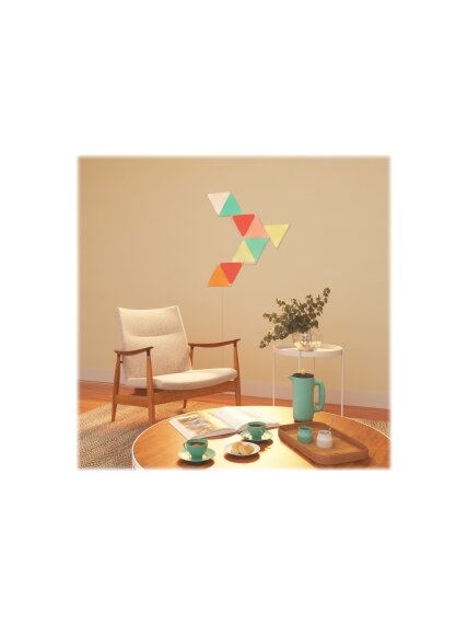 Nanoleaf | Shapes Triangles Starter Kit (9 panels) | 1 W | 16M+ colours 8 Nanoleaf | Shapes Triangles Starter Kit (9 panels) | 1 W | 16M+ colours 8