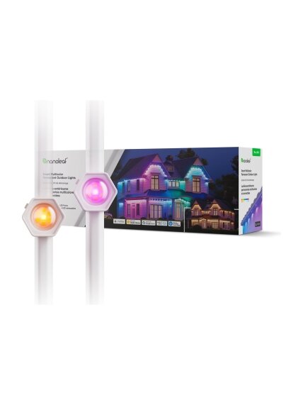 Nanoleaf Smart Multicolor Permanent Outdoor Lights Smarter Kit, 15m | 16+ Million Colours
