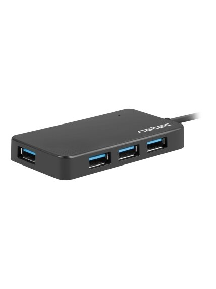 Natec | 4 Port Hub With USB 3.0 | Moth NHU-1342 | Black | 0.15 m Natec | 4 Port Hub With USB 3.0 | Moth NHU-1342 | Black | 0.15 m
