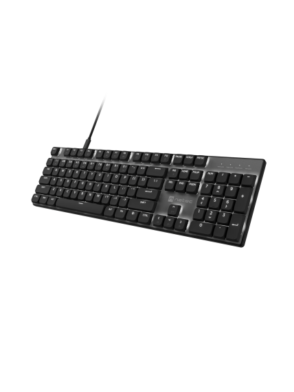 Natec Amberjack | Keyboard | Wired | US | Linear | White backlight, Hot-swappable switches, Anti-ghosting, Built-in memory, Macro recording | Black/Gray 2 Natec Amberjack | Keyboard | Wired | US | Linear | White backlight, Hot-swappable switches, Anti-ghosting, Built-in memory, Macro recording | Black/Gray 2