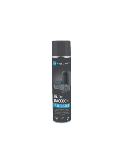 Natec Compressed Air Duster, Raccoon Air, 600 ml | Natec | NSC-1763 | Air Duster | 600 ml 1