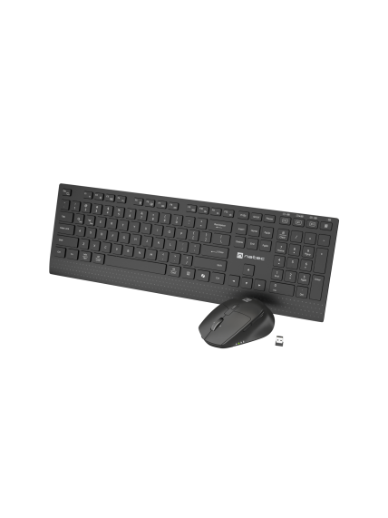Natec Keyboard and Mouse | Stringray 2 | Keyboard and Mouse Set | Wireless | US | Black Natec Keyboard and Mouse | Stringray 2 | Keyboard and Mouse Set | Wireless | US | Black