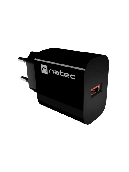 Natec Ribera USB Charger 1X USB-A 18W, Black 5