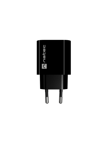 Natec Ribera USB Charger 1X USB-A + 1X USB-C 20W, Black 1 Natec Ribera USB Charger 1X USB-A + 1X USB-C 20W, Black 1