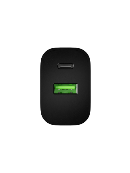 Natec Ribera USB Charger 1X USB-A + 1X USB-C 20W, Black 6 Natec Ribera USB Charger 1X USB-A + 1X USB-C 20W, Black 6