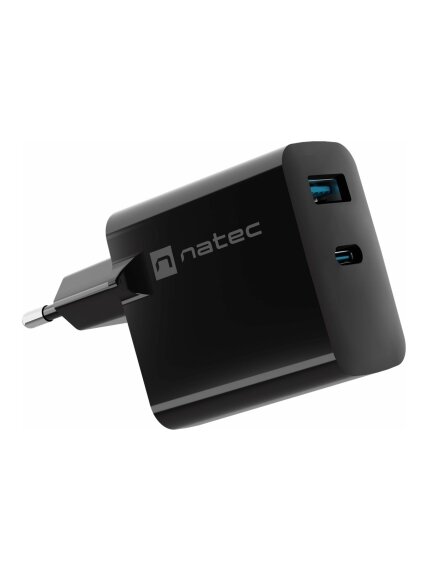 Natec Ribera USB Charger, 1x USB-A, 1x USB-C, 45 W | NUC-2143 Natec Ribera USB Charger, 1x USB-A, 1x USB-C, 45 W | NUC-2143