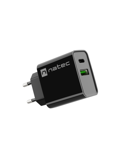 Natec Ribera USB Charger, 1xUSB-A, 1x USB-C, 20 W | NUC-2062 2