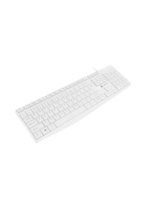 Natec | Keyboard | Nautilus NKL-1951 | Keyboard | Wired | US | White 1 Natec | Keyboard | Nautilus NKL-1951 | Keyboard | Wired | US | White 1